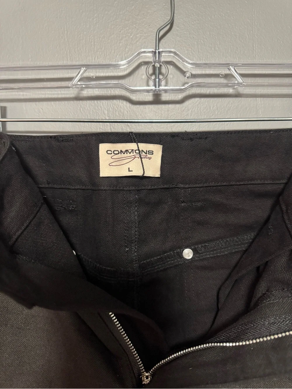 Commons Double Knee Canvas Short Black